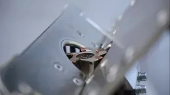 Борфреза твердосплавная Karnasch форма F, 3х8х3х38 мм, насечка HP-4, покрытие Blue-Tec, арт. 11.5052-010