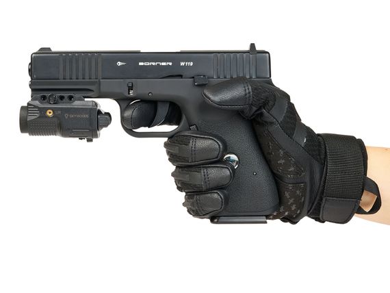 Фонарь подствольный пистолетный Skywoods Manul Laser 460 люмен