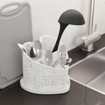 Подставка под столовые приборы Сердце (белый)