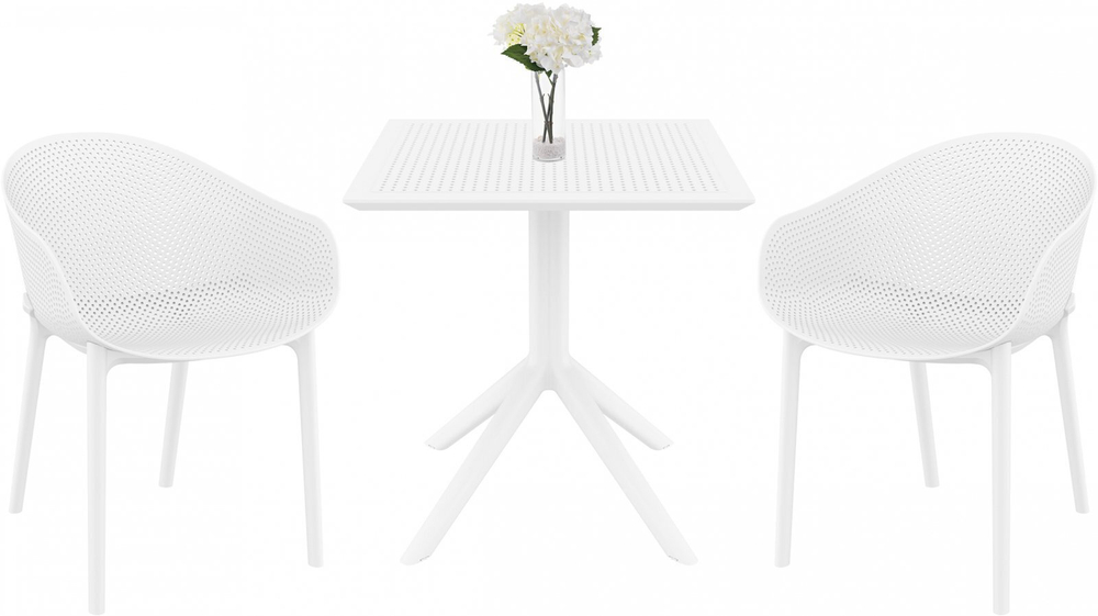 Комплект пластиковой мебели Siesta Contract Sky, белый