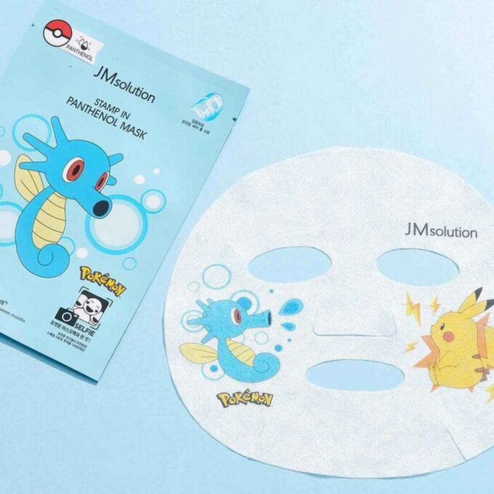 JMsolution Восстанавливающая тканевая маска с пантенолом (Хорси) STAMP IN PANTHENOL MASK POKEMON 1шт