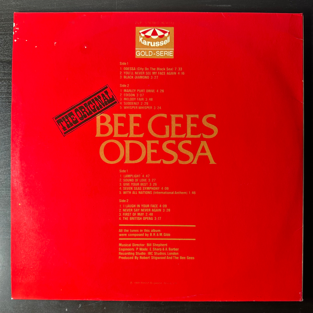 Bee Gees ‎– Odessa 2LP (Германия)