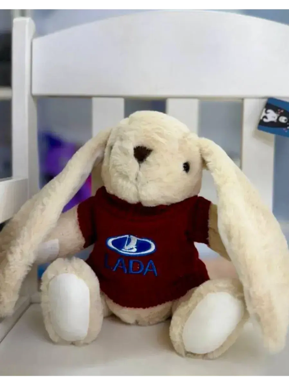 Мягкая игрушка в машину заяц Лада Lada 25 см