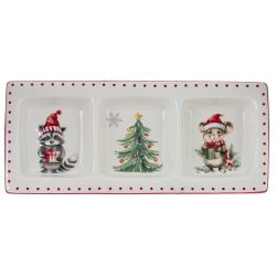 GAEM Менажница "Новогодний подарок", L32 W14 H3 см