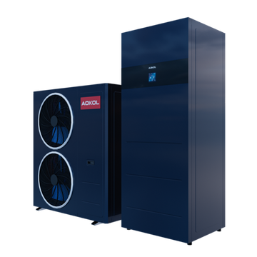 Тепловой насос воздух-вода AOKOL ASH-RK 15 кВт + гидромодульная установка