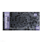 Перчатки эластомер черные М (100 шт/уп)