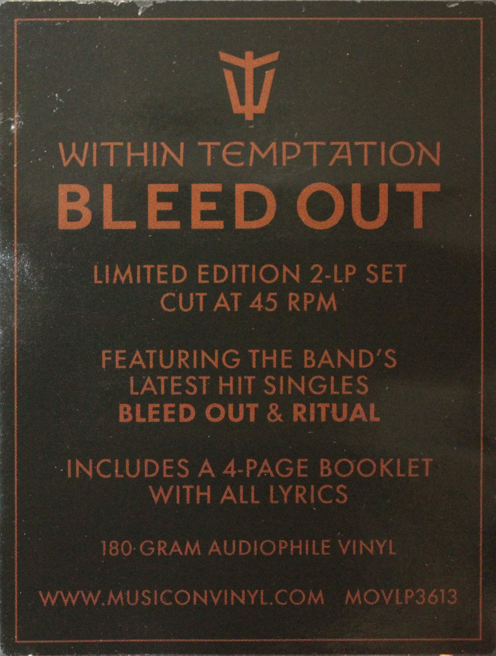 Within Temptation / Bleed Out (Limited Edition)(2LP)