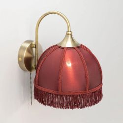 Citilux Базель CL407313 Бра с бордовым абажуром и выключателем