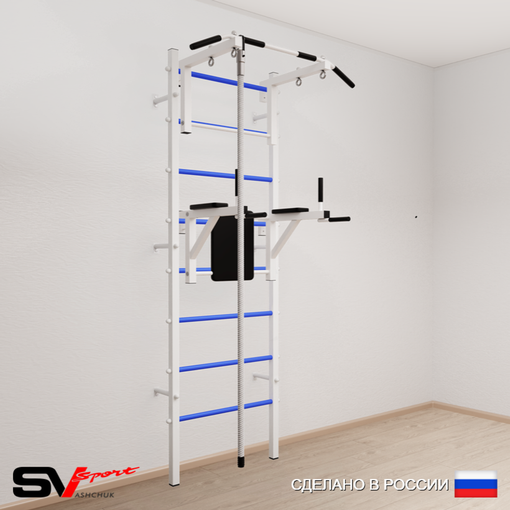 Шведская стенка Sv Sport усиленная 670 (Турник стандарт/Брусья/Канат)