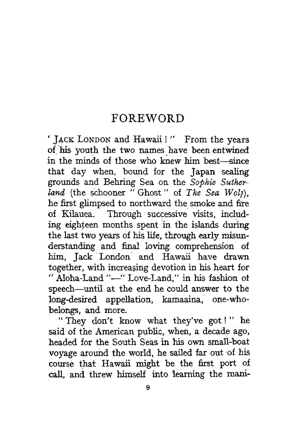 Jack London and Hawaii | C.K. London