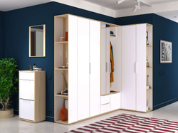 Прихожая Куба 1 дуб сонома/белый