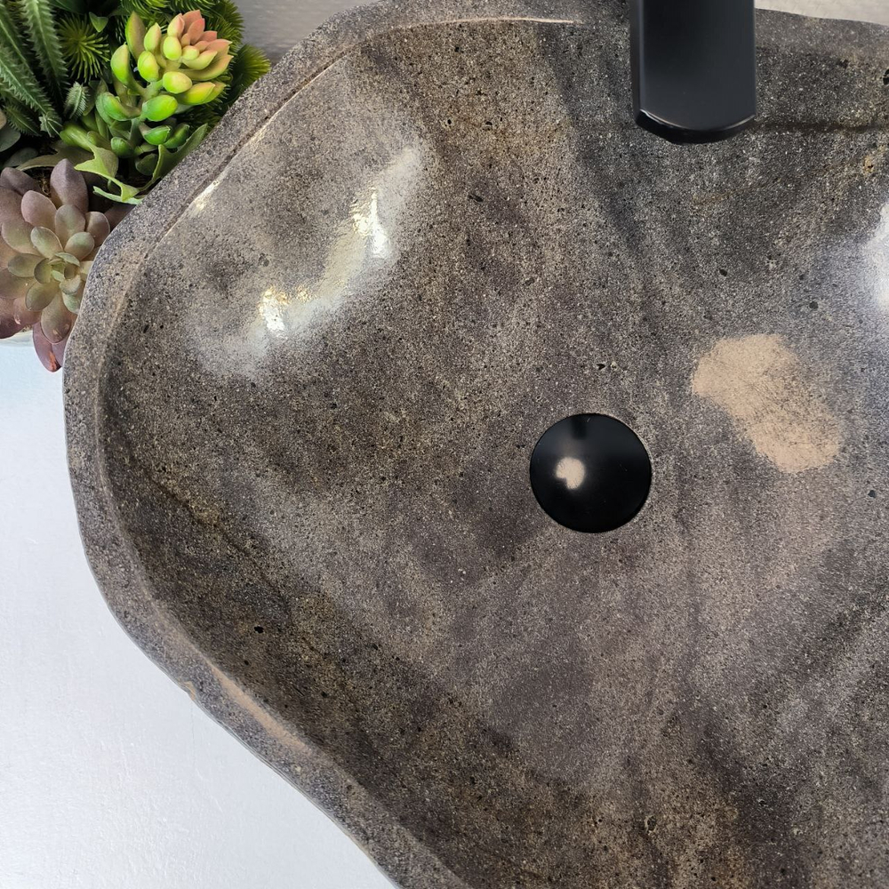 Раковина из речного камня RS-65372 47*43*15 0856