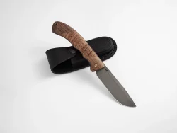 Складной нож "Охотник", сталь Х12МФ, рукоять береста/орех