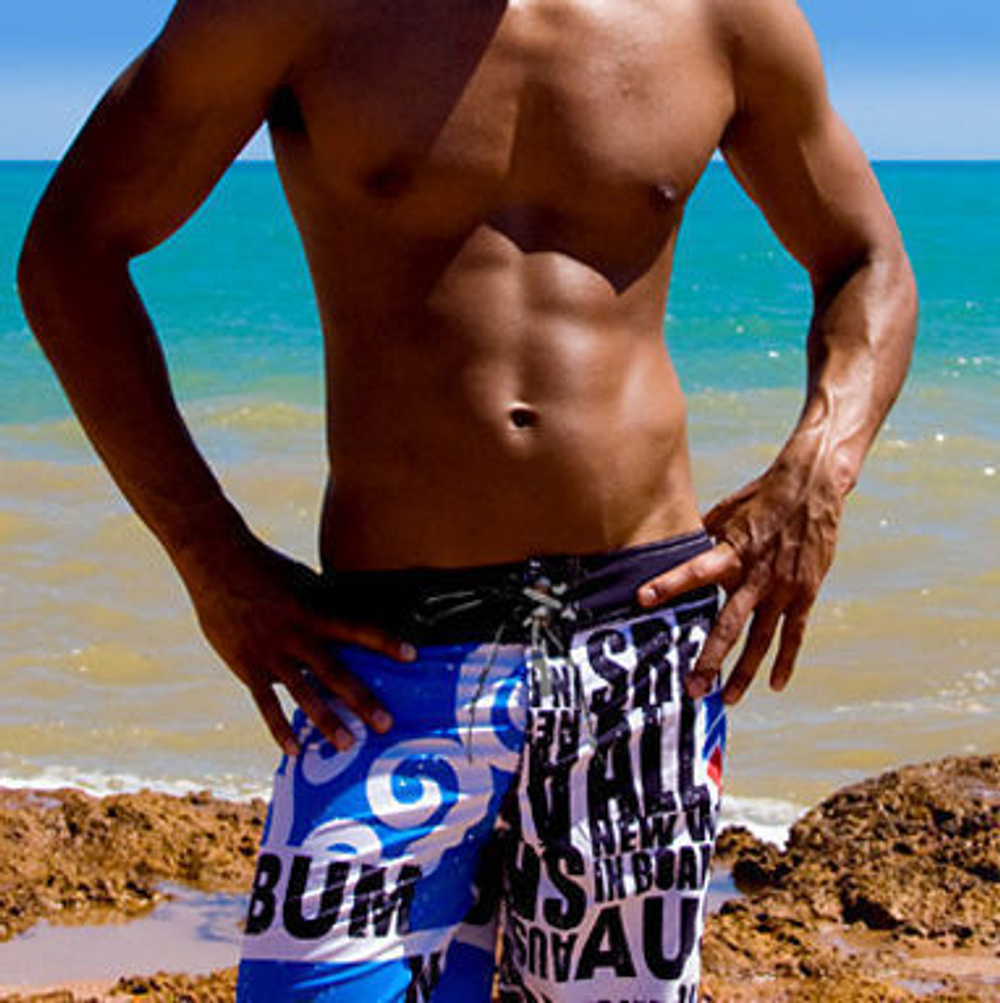 Мужские плавательные шорты синие Aussiebum Surf Shorts Tidal