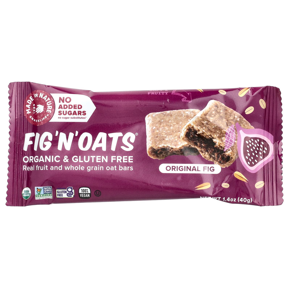 Made in Nature, Fig 'N' Oats®, оригинальный инжир, 5 батончиков в индивидуальной упаковке, 40 г (1,4 унции) каждый