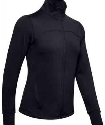Женская Кофта теннисная Under Armour Women's Rush Full Zip - черный
