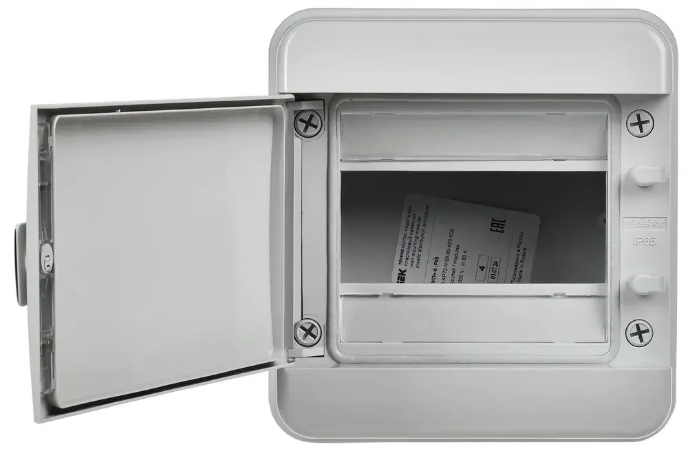 Корпус пластиковый КМПн-6 IP65 серая непрозрачная дверь TEKFOR IEK