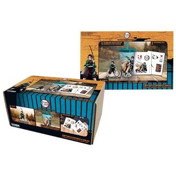 Набор подарочный Клинок рассекающий демонов Стакан с трубочкой 470 мл + Акриловая фигурка + Наклейки ABYPCK284 (10013160/290524/3182568/2, Китай)