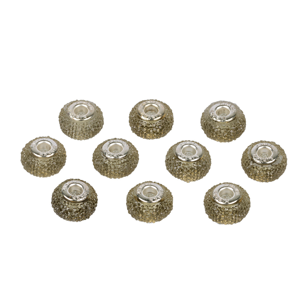 Бусина "Zlatka" из смолы полиэтиленполиамин RFB-16 16 мм 10 шт №12 серый