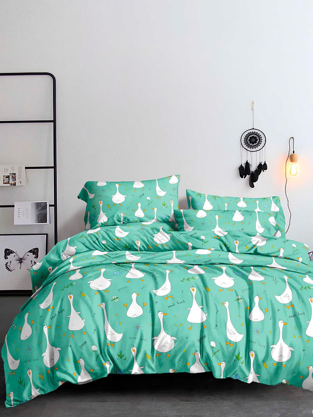 Простынь Полисатин Мечта "Гуси-Гуси" 240x215 см