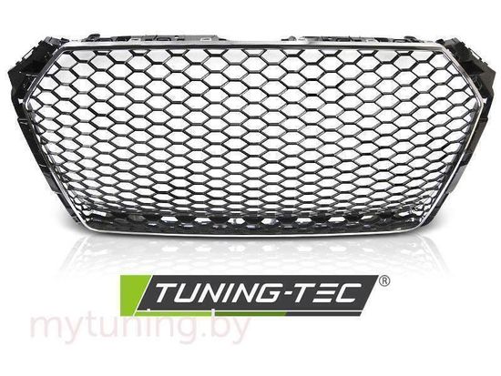 Решетка радиатора BLACK CHROME RS-STYLE для Audi A4 B9