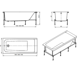 Акриловая ванна Roca Elba 160x75 248619000
