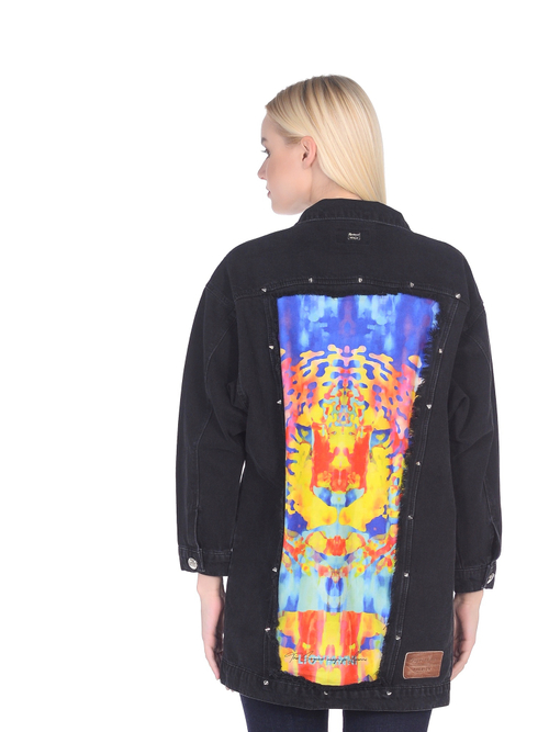 LIGVIANNI Джинсовая куртка Denim Jacket The Cougar in the Forest