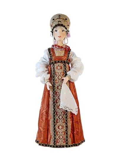 Кукла коллекционная Девушка в русском народном костюме