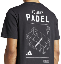 Мужская теннисная футболка Adidas Padel Category Graphic T-Shirt - black