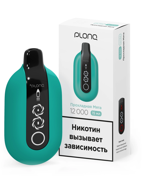 Купить Одноразовый Pod Plonq MAX PRO 10000 - Прохладная Мята (10000 затяжек)