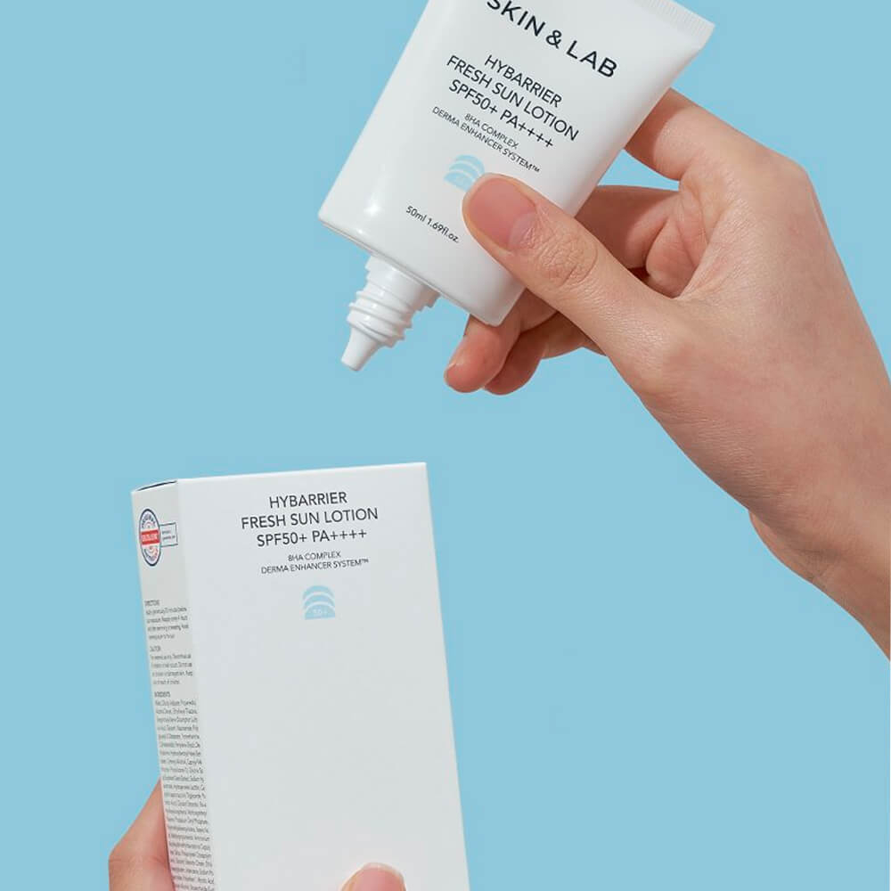 Солнцезащитный крем для сухой и чувствительной кожи SKIN&LAB Hybarrier Fresh Sun Lotion SPF 50+ PA++++