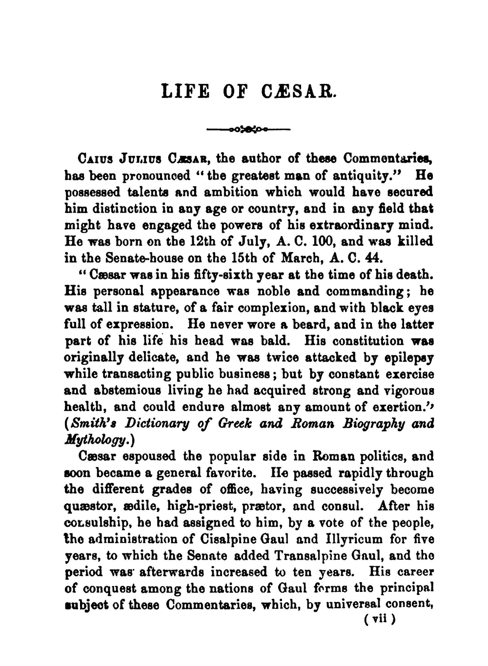 Caii Julii Caesaris Commentarii de Bello Gallico. With explanatory notes, lexicon, maps, indexes etc | Caesar Gaius Julius