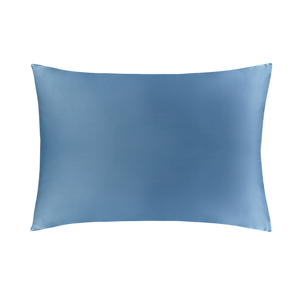 Комплект постельного белья из премиального сатина джинсово-синего цвета из коллекции essential, 150х