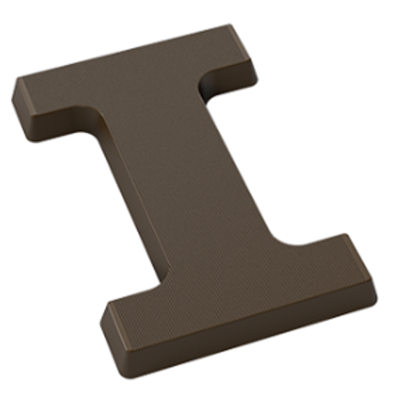 Форма для шоколадных фигур &quot;Буквы&quot; - I (275*135мм)