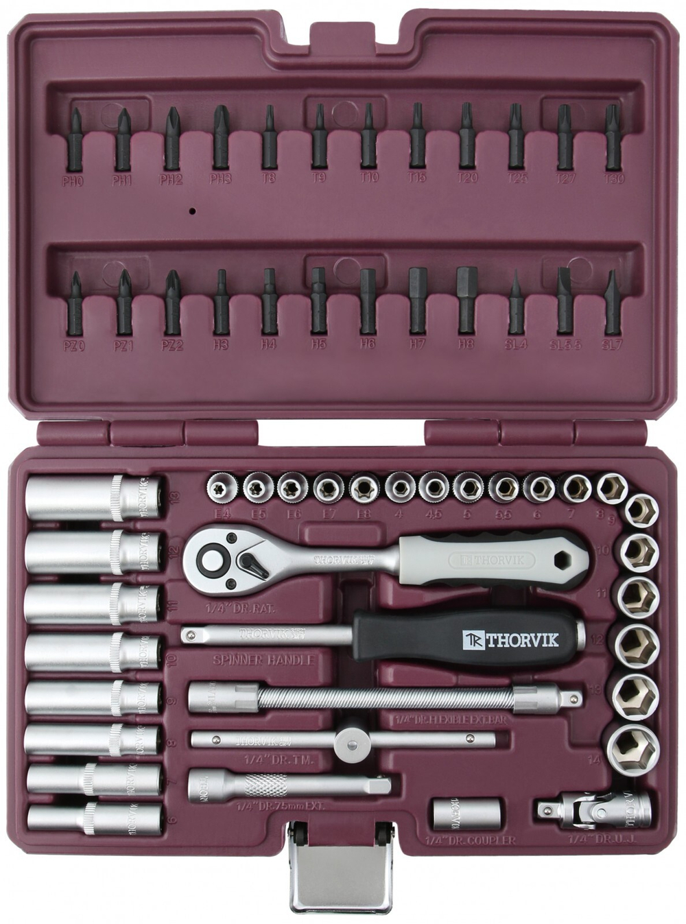Набор инструмента 1/4"DR Thorvik TS057