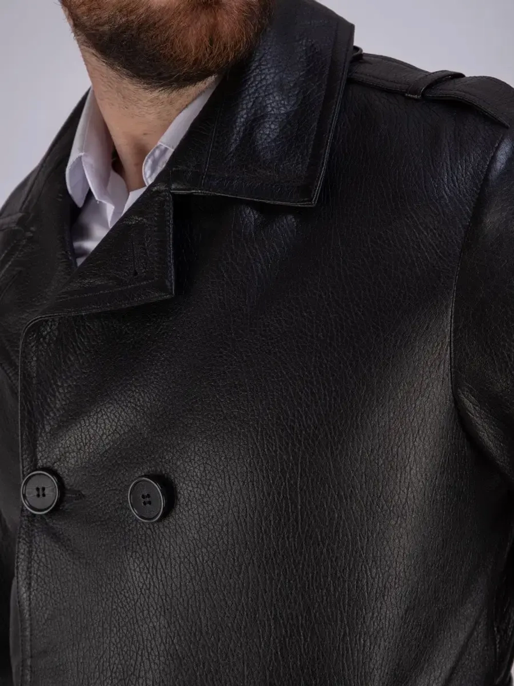 Плащ кожаный из натуральной кожи Турция