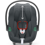 Коляска Cybex Balios S Lux TPE complete Aton B2 Steel Grey 3 в 1 Seashell Beige с дождевиками