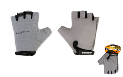 Перчатки TRIX nw мужские XL короткие пальцы гелевые вставки лайкра серые