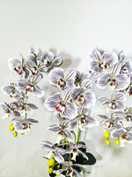 Искусственные Орхидеи Тропик 3 ветки латекс в кашпо