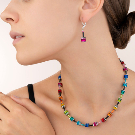 Серьги Coeur de Lion 4409/20-1500 цвет розовый, чёрный