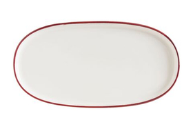 Блюдо овальное 210*100 мм. Линеа Бургундия, форма Хюгге Bonna /1/12/1116/