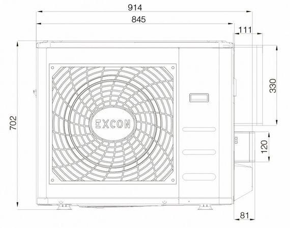 Напольно-потолочный кондиционер Excon CR-01-0712 — (1)