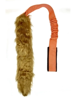 Игрушка для собак Ухватка перетяжка Меховой хвост 95 см