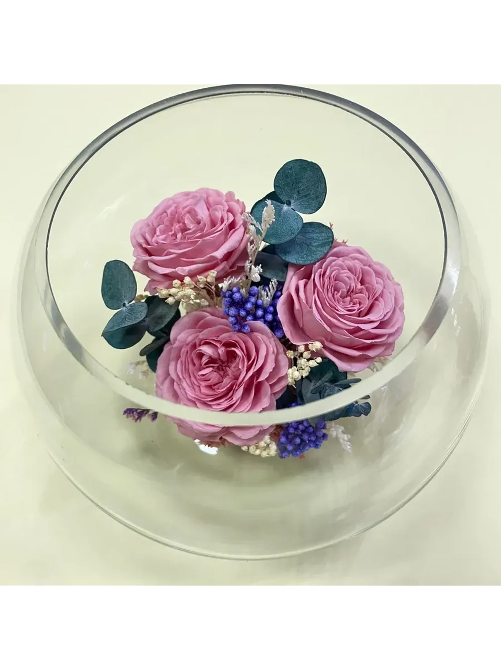 Натуральные пионы в стекле, вакуум