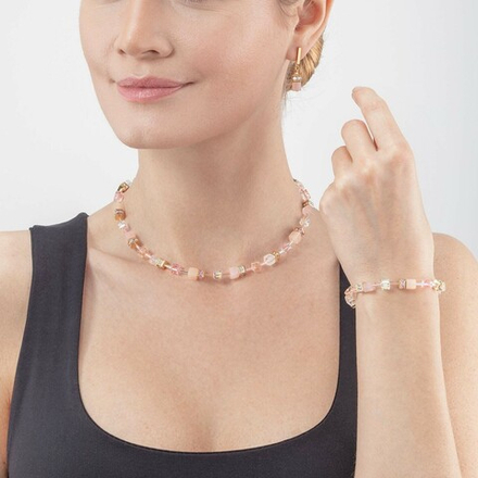 Браслет Coeur de Lion Light Rose 4605/30-1920 цвет розовый, прозрачный