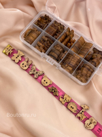 Набор пуговиц деревянные зверушки