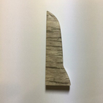 Заглушка левая к плинтусу "LIDER-75" 743 Дуб шотландский