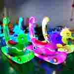 Парковый электромобиль «Морской конек», розовый