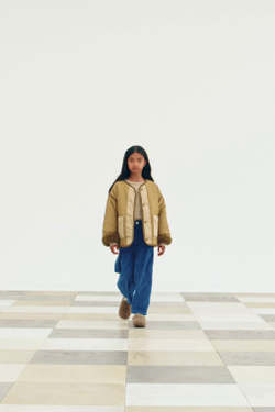 ZARA СТЕГАНАЯ КУРТКА, СВЕТЛЫЙ ХАКИ