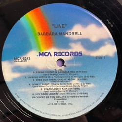 Винтажная виниловая пластинка LP Barbara Mandrell Live (USA 1981)